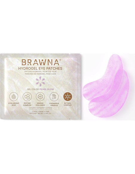 Parche Hidrogel para Ojos BRAWNA con Retinol y Colágeno - 24 Pares Parche Hidrogel para Ojos BRAWNA con Retinol y Colágeno - 24 Pares
