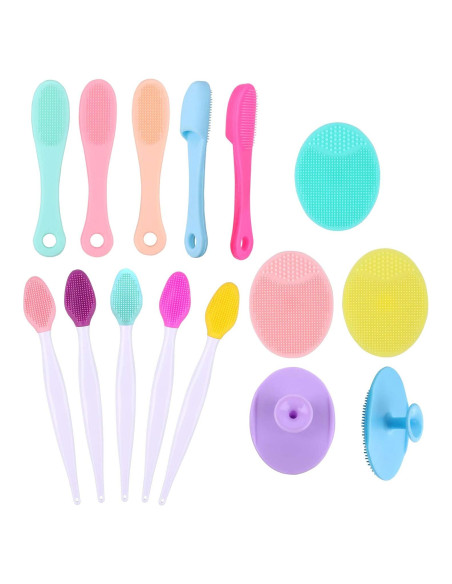 Juego de cepillos de limpieza facial Yebeauty 15 piezas Juego de cepillos de limpieza facial Yebeauty 15 piezas
