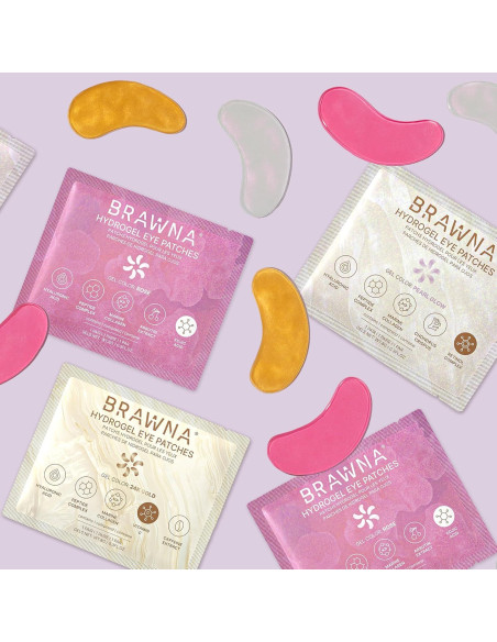Parche Hidrogel para Ojos BRAWNA con Retinol y Colágeno - 24 Pares Parche Hidrogel para Ojos BRAWNA con Retinol y Colágeno - 24 Pares