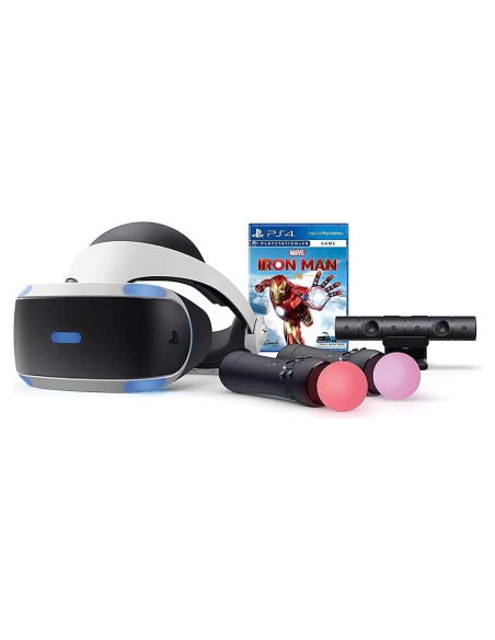 Paquete VR Sony PS4 PSVR Marvel Iron Man - Auriculares + Cámara + Controladores Paquete VR Sony PS4 PSVR Marvel Iron Man - Auriculares + Cámara + Controladores