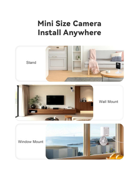 Cámara de Seguridad Interior Gianteye 2K Wi-Fi Doble Banda Cámara de Seguridad Interior Gianteye 2K Wi-Fi Doble Banda