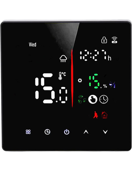 Termostato Digital Inteligente Genérico 240V Control APP LED Termostato Digital Inteligente Genérico 240V Control APP LED