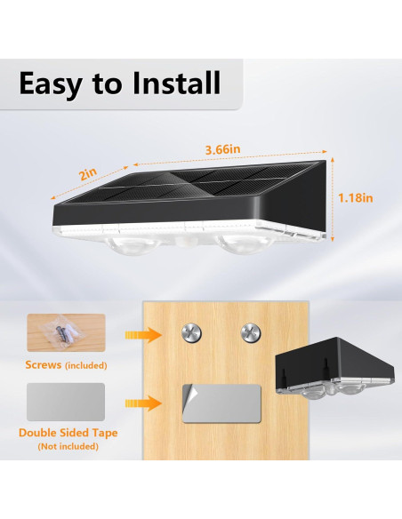Luces Solares NIORSUN para Cercas, Paquete de 12, IP65 Luces Solares NIORSUN para Cercas, Paquete de 12, IP65