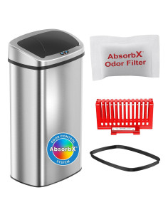 Basurero Automático iTouchless 24 Galones Acero Inoxidable