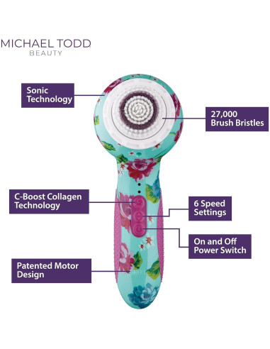 Cepillo Facial Limpiador Michael Todd Beauty Soniclear Elite 6 Velocidades