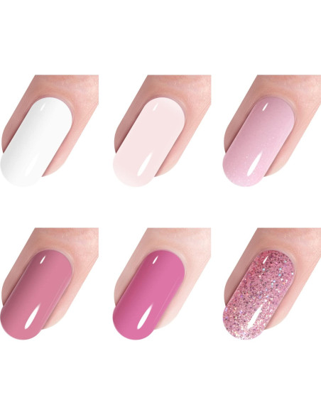 Kit de Uñas Vishine con Lámpara UV LED 48W y 6 Esmaltes Kit de Uñas Vishine con Lámpara UV LED 48W y 6 Esmaltes