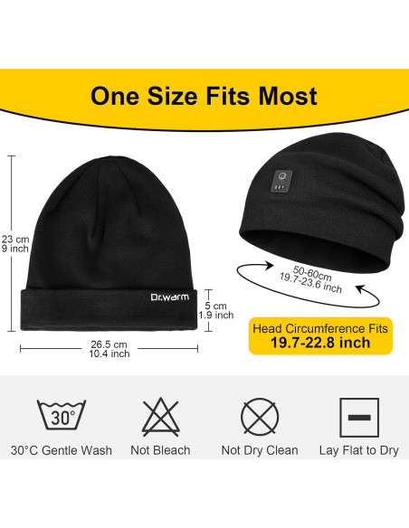 Gorro Calentado Dr.Warm Unisex Recargable 7.4V Invierno Gorro Calentado Dr.Warm Unisex Recargable 7.4V Invierno