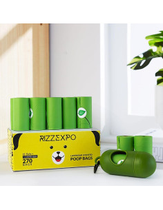 Bolsas de Excremento para Perro RIZZEXPO 270 Unidades Ecológicas 2