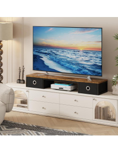Riser de TV Grande YAOHUOO con Cajones para TVs 32-60" 2