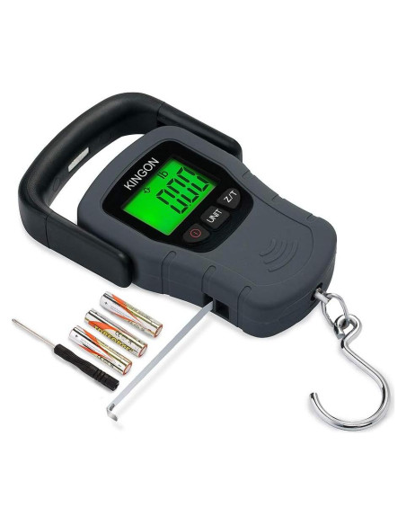 Báscula de Equipaje Digital KINGON 50kg con Pantalla Retroiluminada Báscula de Equipaje Digital KINGON 50kg con Pantalla Retroiluminada