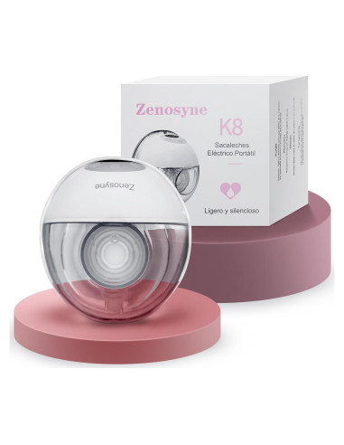 Extractor de Leche Portátil Zenosyne K8, 4 Modos, 12 Niveles
