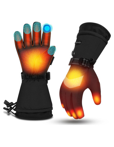 Guantes Calentados Aotomee N3KB-M Impermeables Táctiles