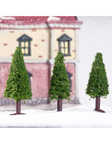 15 Mini Árboles de Cedro Ciieeo 6/8/10CM Decoración