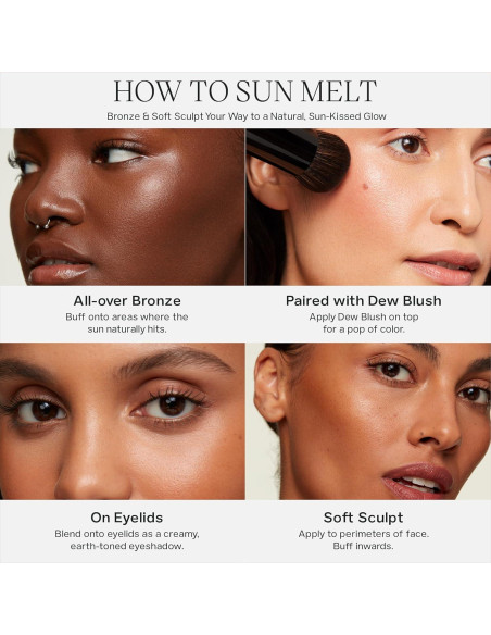 Pincel de Maquillaje Saie + Crema Bronceadora Sun Melt 28.35 g Pincel de Maquillaje Saie + Crema Bronceadora Sun Melt 28.35 g