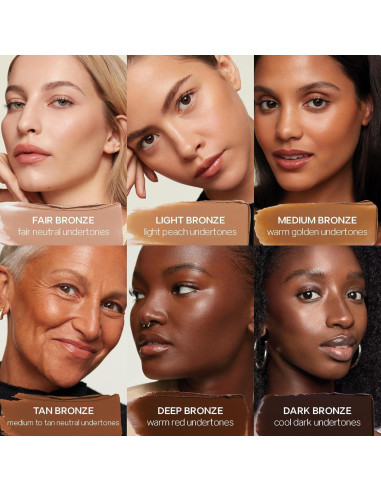 Pincel de Maquillaje Saie + Crema Bronceadora Sun Melt 28.35 g