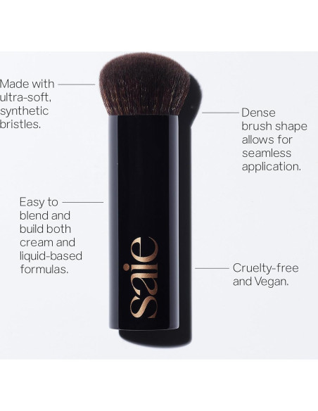 Pincel de Maquillaje Saie + Crema Bronceadora Sun Melt 28.35 g Pincel de Maquillaje Saie + Crema Bronceadora Sun Melt 28.35 g