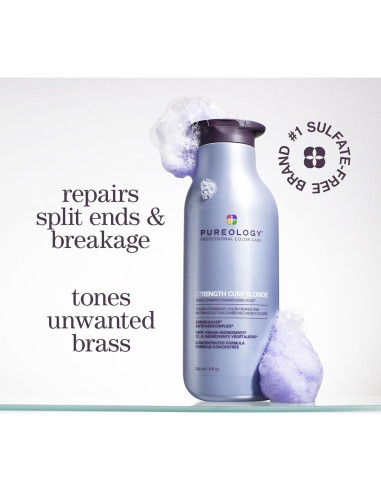 Champú Morado Pureology Strength Cure Blonde 266 ml - Cabello Rubio
