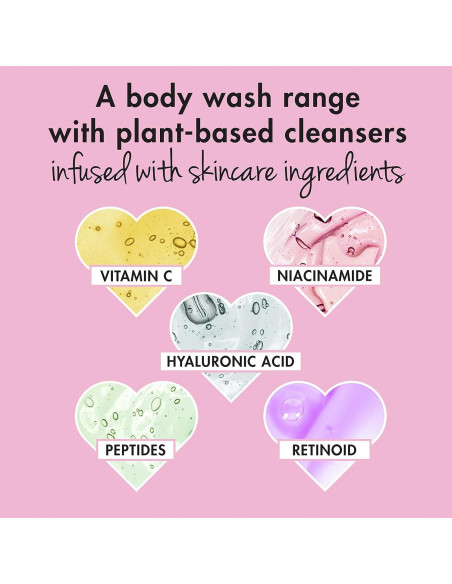 Gel de Ducha Vegano Amor Belleza y Planeta 591 ml Rosa y Niacinamida