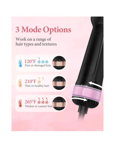 Cepillo Secador de Cabello Weeyum Doble Voltaje 125V/220V