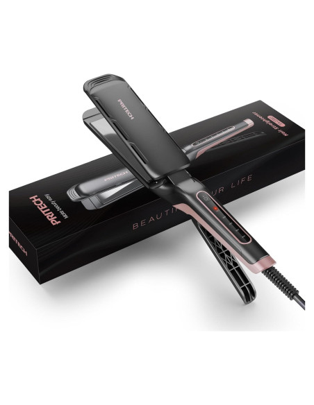 Plancha de Pelo Profesional PRITECH 4.5x12 cm Titanio 5 Temperaturas Plancha de Pelo Profesional PRITECH 4.5x12 cm Titanio 5 Temperaturas