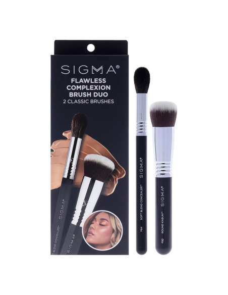 Dúo de Brochas de Maquillaje SIGMA F82 y F64 - 2 Piezas Dúo de Brochas de Maquillaje SIGMA F82 y F64 - 2 Piezas