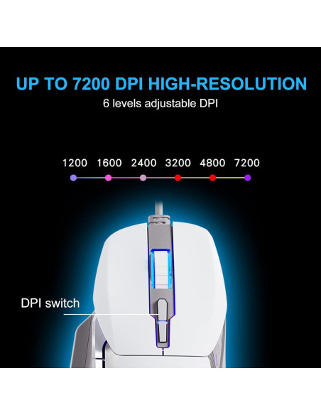 Ratón Gaming FOXXRAY BM-88, 7200 DPI, RGB, 7 Botones Ratón Gaming FOXXRAY BM-88, 7200 DPI, RGB, 7 Botones