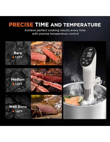Máquina Sous Vide 4T7 SVJ3000W 1100W Control App Wifi Máquina Sous Vide 4T7 SVJ3000W 1100W Control App Wifi