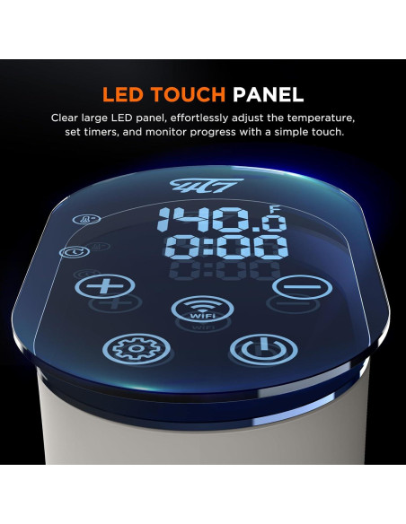 Máquina Sous Vide 4T7 SVJ3000W 1100W Control App Wifi Máquina Sous Vide 4T7 SVJ3000W 1100W Control App Wifi