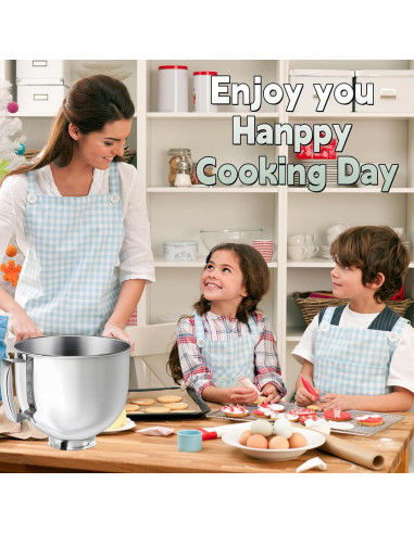 Tazón de Mezcla de Acero Inoxidable 5QT LHCOOL para Kitchenaid
