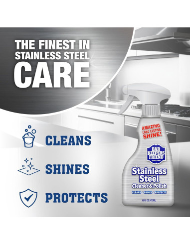 Limpiador y Pulidor de Acero Inoxidable Bar Keepers Friend 946 ml