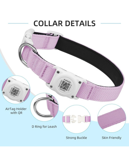 Collar para Perros Furrigo con AirTag y Código QR XL Collar para Perros Furrigo con AirTag y Código QR XL