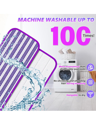 Recargas de Almohadillas de Mopa Reutilizables ILAVCLEAN 24PCS