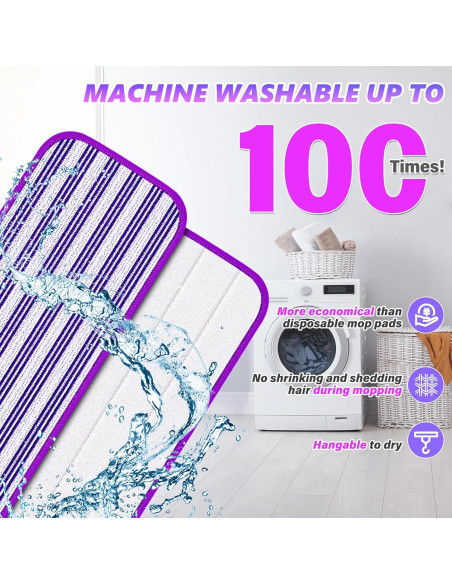 Recargas de Almohadillas de Mopa Reutilizables ILAVCLEAN 24PCS Recargas de Almohadillas de Mopa Reutilizables ILAVCLEAN 24PCS