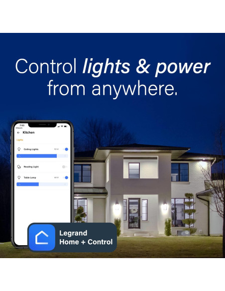 Interruptor Inteligente Legrand Radiant WNRH15KITLA Almendra Clara Interruptor Inteligente Legrand Radiant WNRH15KITLA Almendra Clara