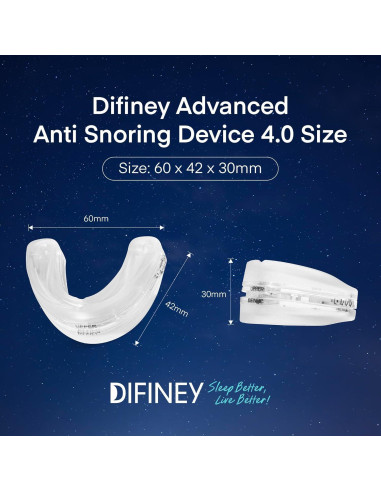 Dispositivo Antisnoring Difiney 4.0 Protector Bucal Ajustable
