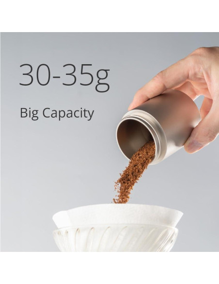 Molinillo de Café Manual 1Zpresso J Plata Acero Inoxidable 35g Molinillo de Café Manual 1Zpresso J Plata Acero Inoxidable 35g