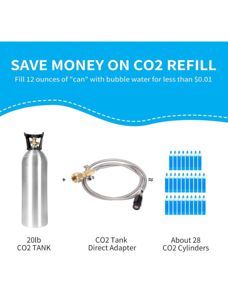 Adaptador CO2 GURUDAR con Manómetro y Manguera 152cm Adaptador CO2 GURUDAR con Manómetro y Manguera 152cm