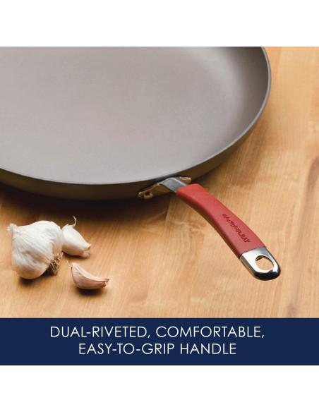 Sartén Antiadherente Rachael Ray Cucina 35.56 cm con Asa Auxiliar Sartén Antiadherente Rachael Ray Cucina 35.56 cm con Asa Auxiliar