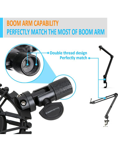 Soporte Antivibración YOUSHARES para Blue Yeti X - Reduce Ruido