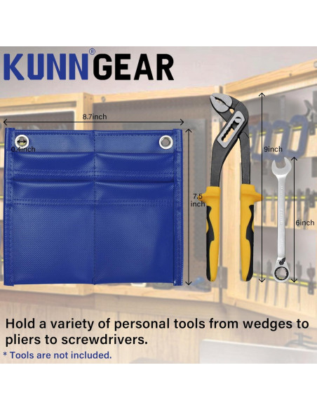 Bolsa de Herramientas KUNN 4 Bolsillos para Bomberos Azul Bolsa de Herramientas KUNN 4 Bolsillos para Bomberos Azul