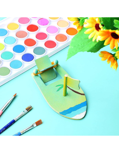 Kit de Manualidades BBTO 12 Veleros de Madera DIY Pintar Kit de Manualidades BBTO 12 Veleros de Madera DIY Pintar