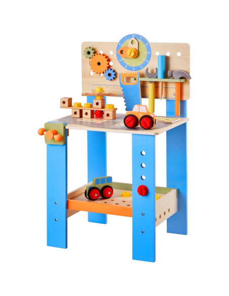 Banco de Trabajo para Niños VEVOR 62 Piezas Madera 70 cm Banco de Trabajo para Niños VEVOR 62 Piezas Madera 70 cm