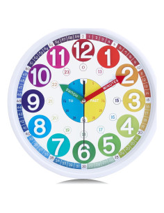 Reloj de Pared Silencioso Lafocuse 30 cm para Niños