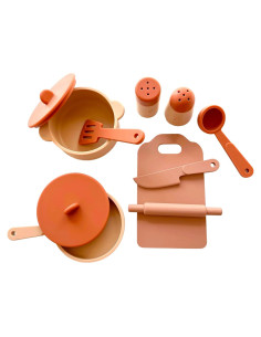 Set de Cocina de Silicona para Niños Kangde - 9 Piezas Educativas