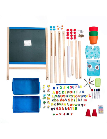 Caballete de arte ajustable ERYOK para niños con accesorios Caballete de arte ajustable ERYOK para niños con accesorios