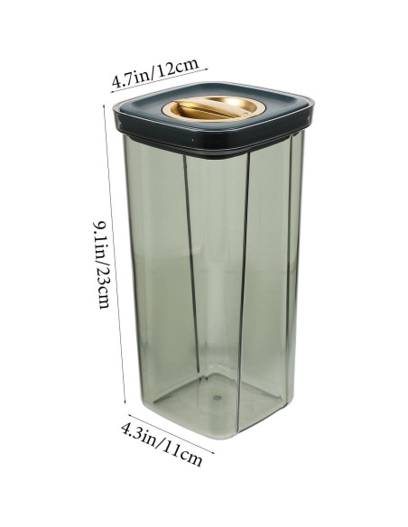 Contenedor Hermético UPKOCH 2L Verde para Granos y Alimentos Contenedor Hermético UPKOCH 2L Verde para Granos y Alimentos