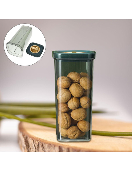 Contenedor Hermético UPKOCH 2L Verde para Granos y Alimentos Contenedor Hermético UPKOCH 2L Verde para Granos y Alimentos