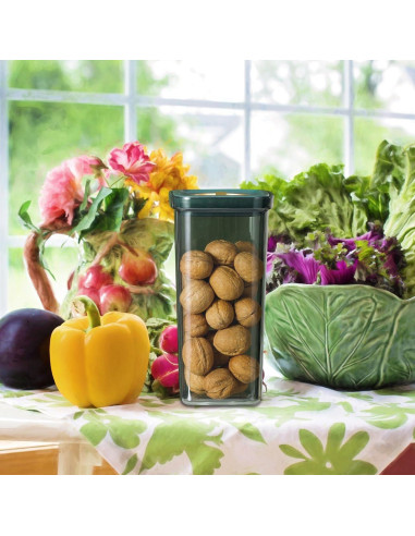 Contenedor Hermético UPKOCH 2L Verde para Granos y Alimentos