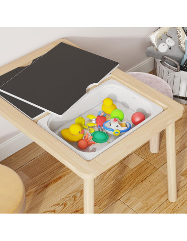 Mesa Sensorial Ogears para Niños con Almacenamiento y Pizarras