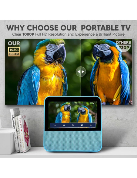 Televisor Portátil ShinePick 7" 1080P HD Recargable Bluetooth Televisor Portátil ShinePick 7" 1080P HD Recargable Bluetooth